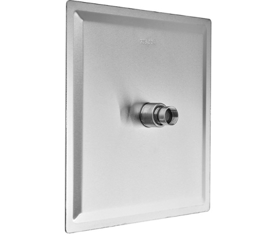 Лійка для душу стельова Zerix SH-006.SUS-25x25cm нерж сталь (ZX5009) - 2