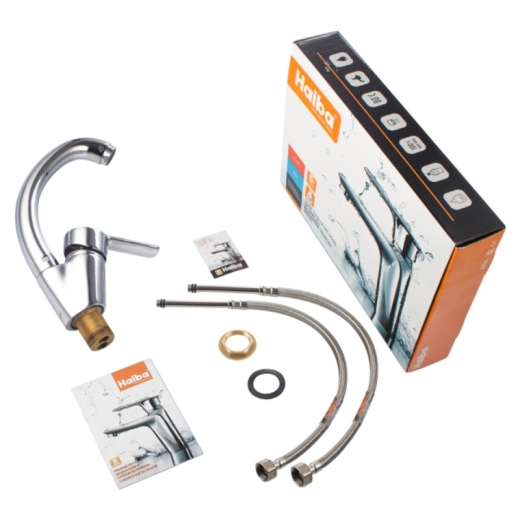 Смеситель для умывальника Haiba Marco 001 Turn (HB4010) - 7