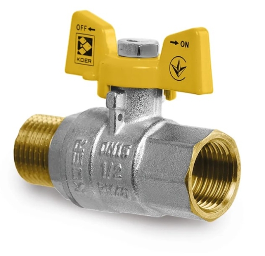 Кран шаровый Koer KG.208 - 3/4" FM ГШБ, газ (KR4964) - 1