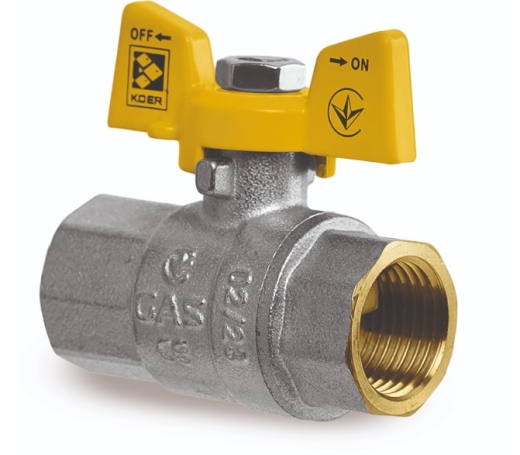 Кран шаровый Koer KG.207 - 3/4" FF ГГБ, газ (KR4959) - 2
