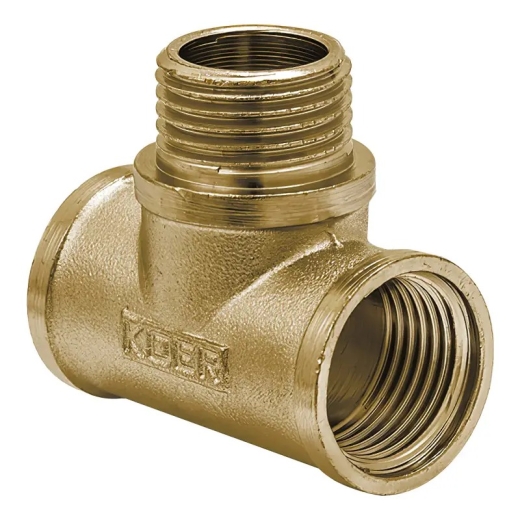 Трійник Koer KF.T06FMF.WN 1/2'' ВНВ, без нікелю (KR3029) - 1