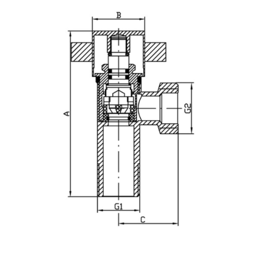 Кран Koer KR.519 - 1/2x3/8 (KR3210) - 2