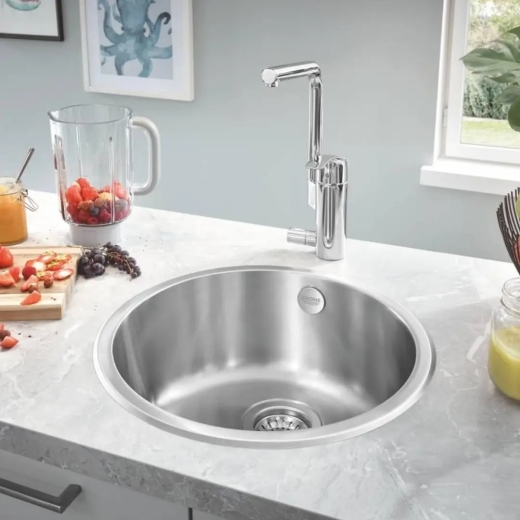 Мийка для кухні Grohe D 440 мм кругла, матова (31720SD0) - 2