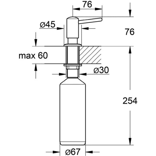 Дозатор жидкого мыла Grohe Contemporary (40536000) - 3