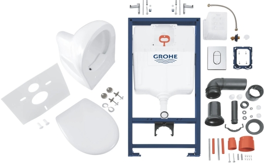 Комплект SOLIDO 5в1 Унитаз + инсталляция Grohe Rapid SL c клавишей Arena Cosmopolitan (39418000) - 8