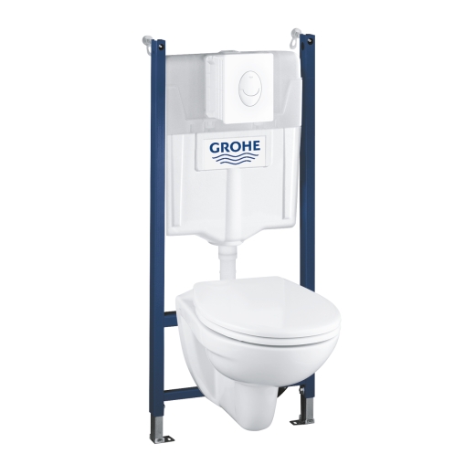 Комплект Solido 5в1 Унитаз + инсталляция Grohe Rapid SL c клавишей Skate Air (39116000) - 1