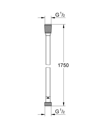 Душовий шланг Grohe Silverflex TwistStop 1750мм (28388001) - 2