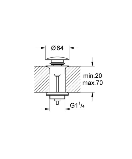 Сливной гарнитур Grohe с функцией закрытия-открывания (29510KF0) - 3