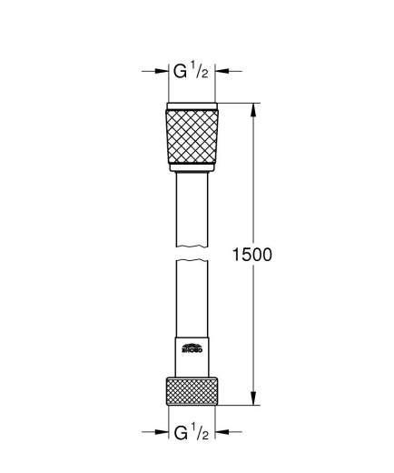 Душовий шланг Grohe Relexaflex 1500 мм (28151002) - 2