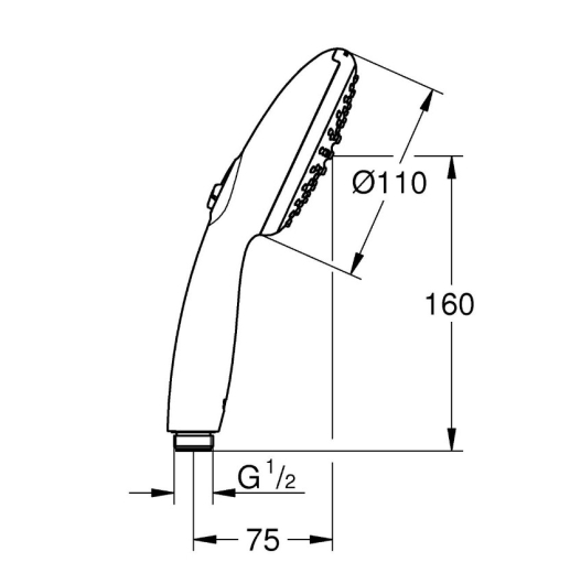 Ручний душ Grohe Tempesta 110, 2 режими струменя (26161003) - 6