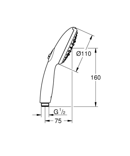 Ручний душ Grohe Tempesta 110, 3 режими струменя (28419003) - 9