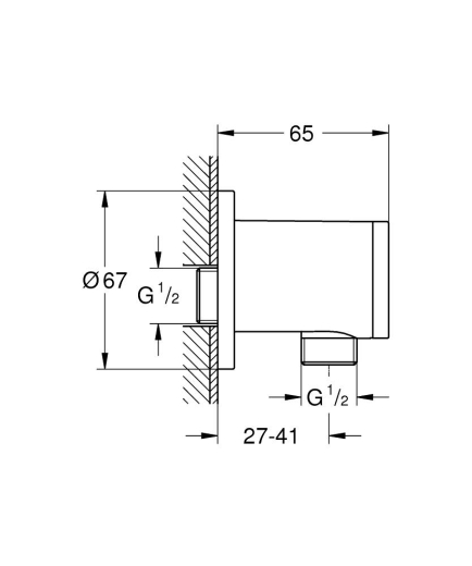 Підключення душового шланга Grohe Tempesta (28671001) - 4