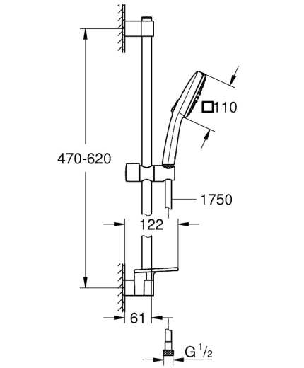 Комплект змішувачів 3в1 Grohe Eurosmart (UA123246M3) - 7