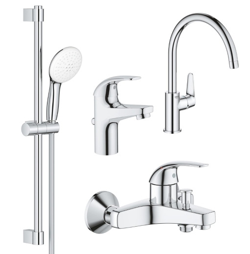 Комплект змішувачів 4в1 Grohe BauCurve (UA122218K1) - 1