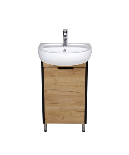 Тумба Мойдодир Dakota Craft 50 з умивальником Solo 50 дуб крафт (00-0008565) - 4