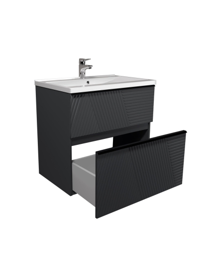 Тумба Мойдодир Rome 80-U з умивальником Debut 80 підлогова або підвісна (00-0008666 ) - 7