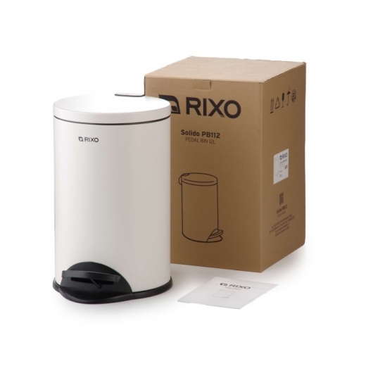 Ведро для мусора с педалью Rixo Solido PB112W - 6