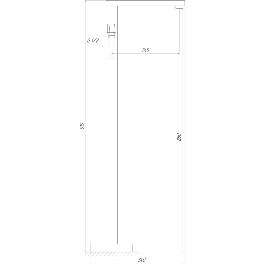 Смеситель для ванны TOPAZ Odiss TO 18113-H66 хром (9694900304195601) - 000021001 - 4