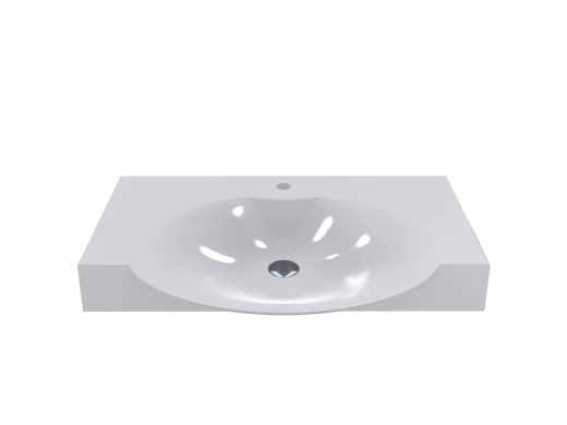 Умивальник Fancy Marble Carme 800 білий глянець (3408101) - 3