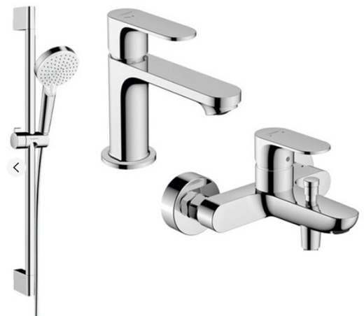 Набір змішувачів для ванної Hansgrohe Rebris S 72586000, 72440000, 26555400 (20233000) - 1