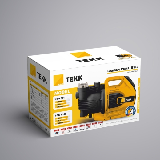 Автоматическая насосная станция Tekk Haus BSG 1300, 1300 Вт, кабель 1 м (TEK1000076) - 4