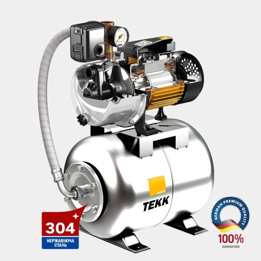 Насосная станция Tekk Haus BS 1100 Inox 24L Inox, 1100 Вт, кабель 1 м (TEK1000022) - 2