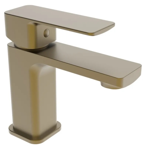 Змішувач для умивальника Haiba Kubus 001 BRUSHED GOLD (HB9622) - 1