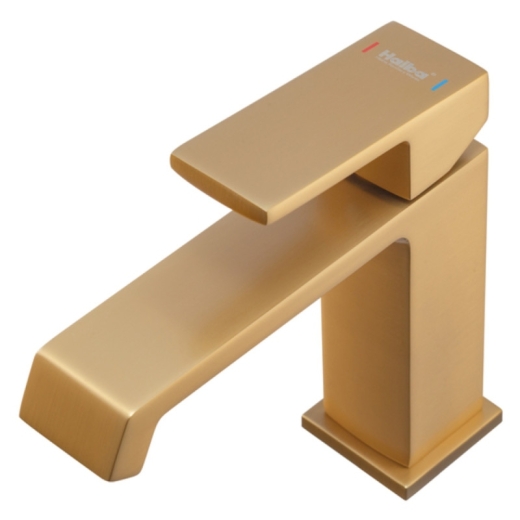 Смеситель для умывальника HAIBA GAUDI 001 BRUSHED GOLD (HB9583) - 2