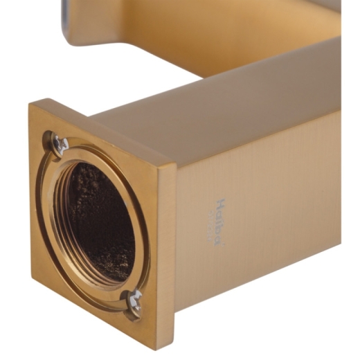 Смеситель для умывальника HAIBA GAUDI 001 BRUSHED GOLD (HB9583) - 4