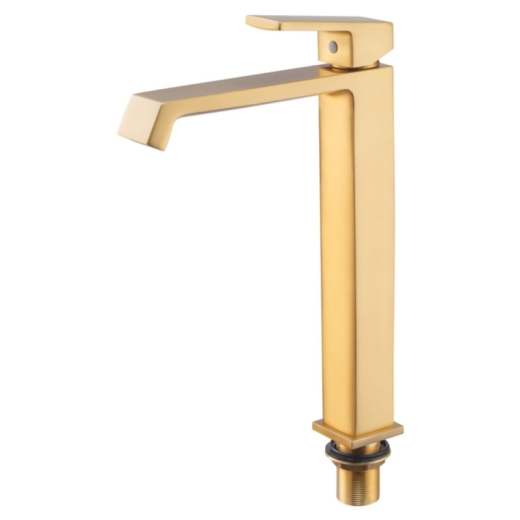 Смеситель для умывальника Haiba GAUDI 001 (HIGH) BRUSHED GOLD (HB9597) - 2