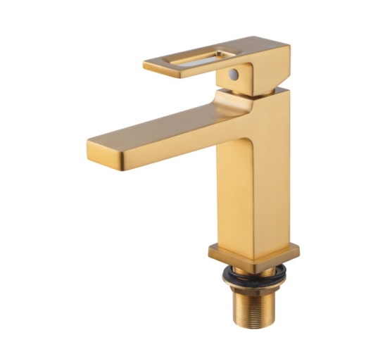 Смеситель для умывальника Haiba KANT 001 BRUSHED GOLD (HB9605) - 3