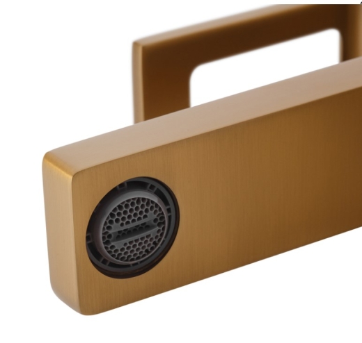 Смеситель для умывальника Haiba KANT 001 BRUSHED GOLD (HB9605) - 5