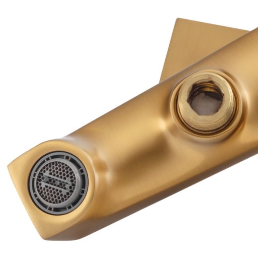 Смеситель для ванны Haiba GAUDI 009 EURO BRUSHED GOLD (HB9599) - 4