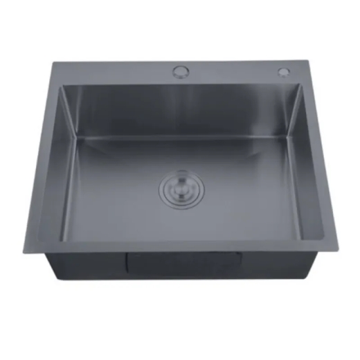Мийка Zerix ZH5050-215 Nano-Black (3.0/0.8) з нержавіючої сталі (MX1582) - 1