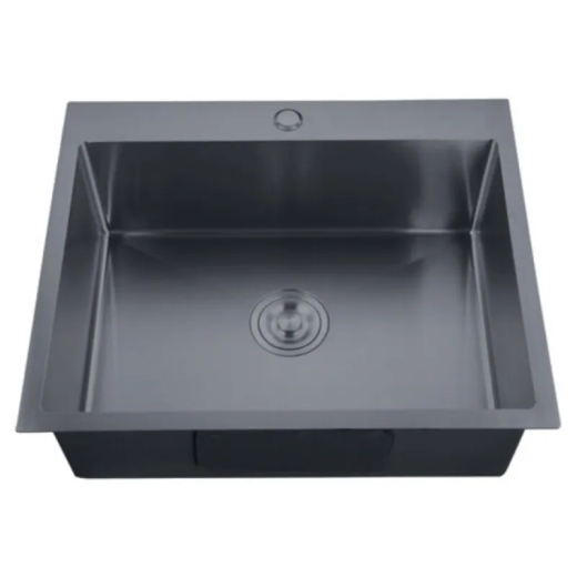 Мойка из нерж. стали ZERIX ZH6050-215 NANO-BLACK (3.0/0.8) (MX1586) - 1