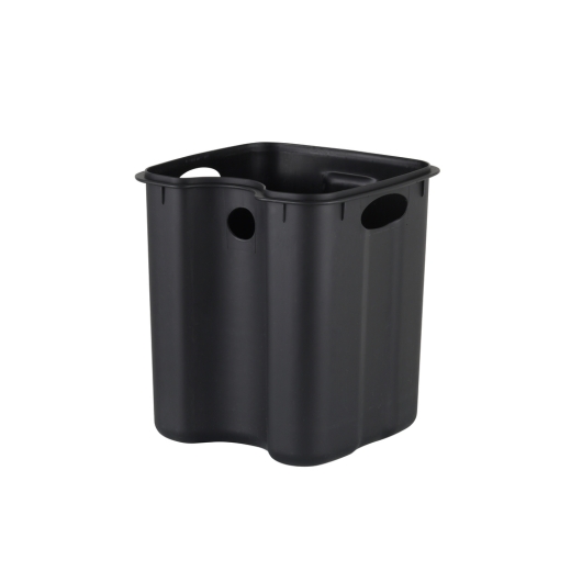 Мусорное ведро с плавным закрытием квадратное Zerix Kubix-TC0106 SS Color 6л цвет нержавейка (ZX5889) - 6