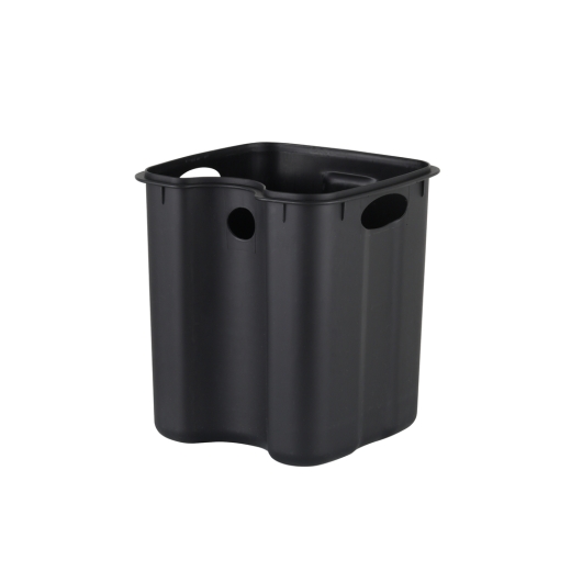 Мусорное ведро с плавным закрытием квадратное Zerix Kubix-TC0106 Black 6 л цвет черный (ZX5890) - 5