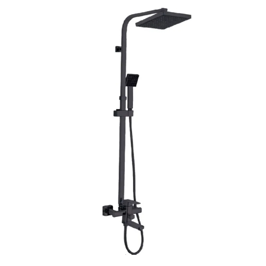 Душова колона зі змішувачем Zerix LEB16-123 Black (кол. чорний) (ZX5574) - 1