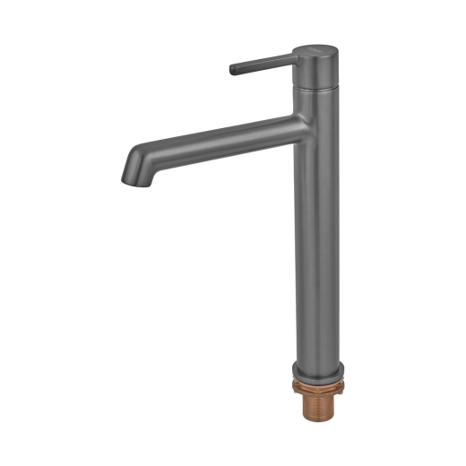 Смеситель для умывальника высокий Koer KB-11029-07 Цвет графит (KR5496) - 2