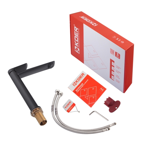 Смеситель для умывальника Koer KB-11028-05 высокий (KR5294) - 6