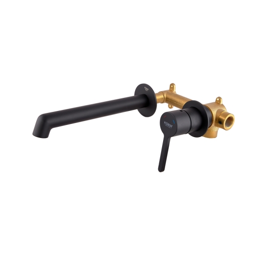 Смеситель для умывальника встраиваемый Koer KB-16029-05 Цвет черный (KR5489) - 2