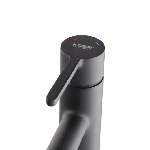 Смеситель для умывальника Koer KB-10029-05 Цвет черный (KR5487) - 5