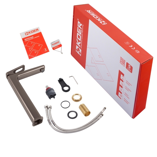 Смеситель для умывальника высокий Koer KB-11031-07 (KR5435) - 6
