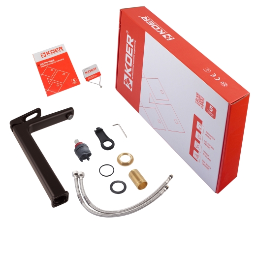 Смеситель для умывальника высокий Koer KB-11031-05 (KR5434) - 7