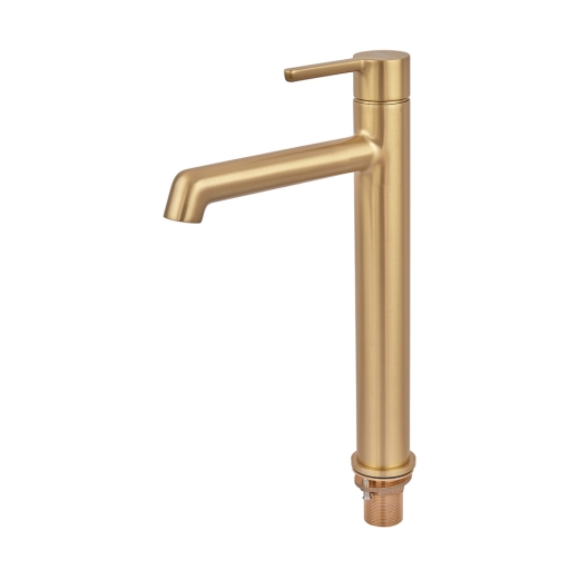 Смеситель для умывальника высокий Koer KB-11029-12 Цвет матовое золото (KR5502) - 2