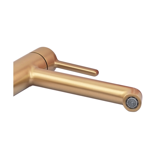 Смеситель для умывальника высокий Koer KB-11029-12 Цвет матовое золото (KR5502) - 5
