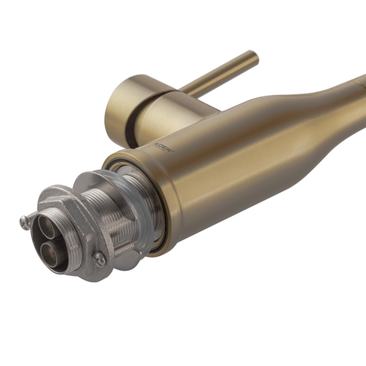 Смеситель для кухни Koer KI-70026-12 с белым силиконовым изливом (KR5212) - 4