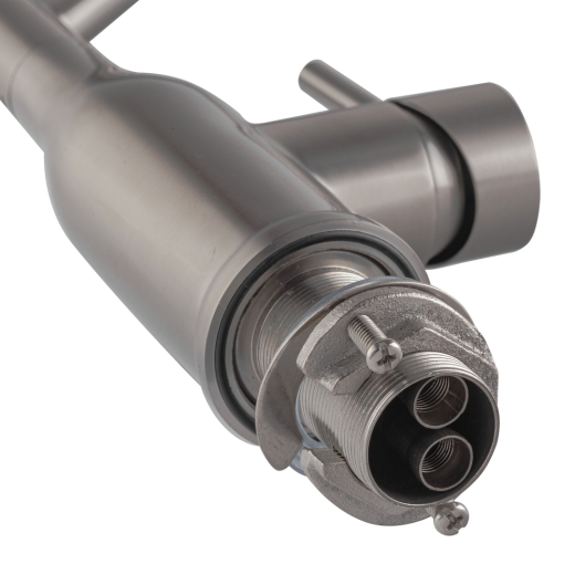 Смеситель для кухни Koer KI-70026-02 с черным силиконовым изливом (KR5209) - 4