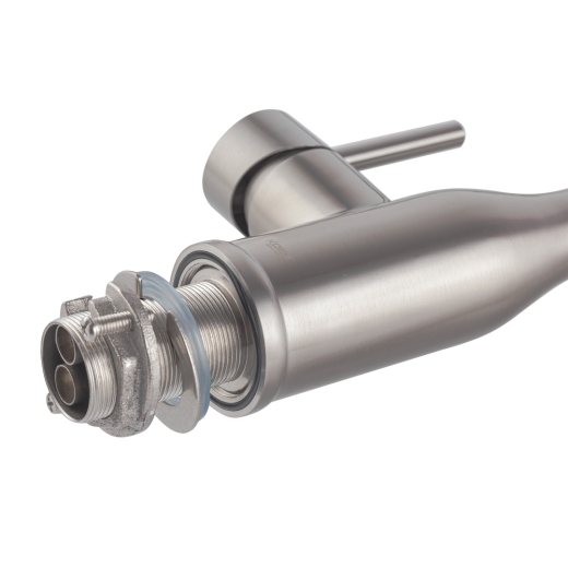Смеситель для кухни Koer KI-70026-02 с черным силиконовым изливом (KR5209) - 5