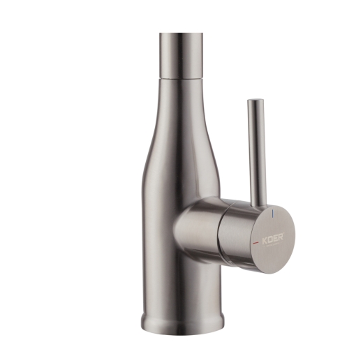 Смеситель для кухни Koer KI-70026-02 с черным силиконовым изливом (KR5209) - 6